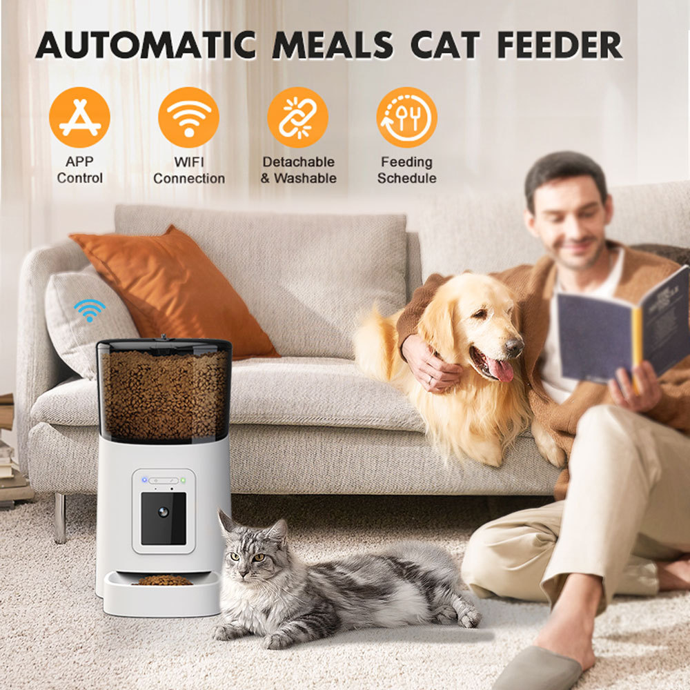 Alimentador Automático para Animais com Câmera
