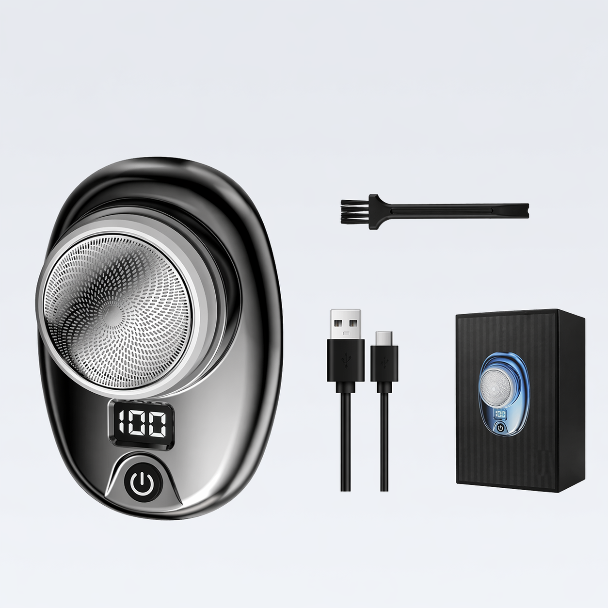 Mini Barbeador Elétrico Portátil