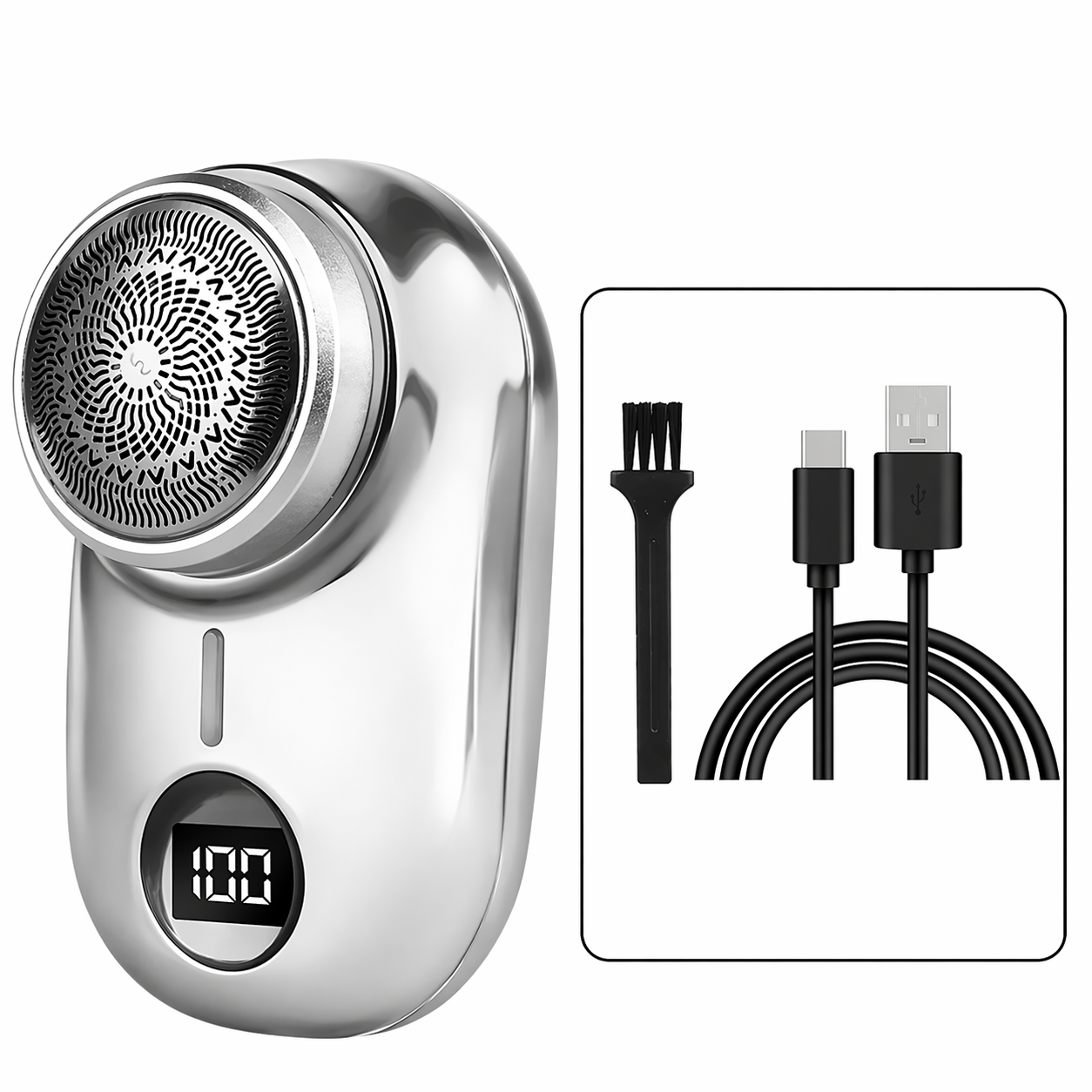 Mini Barbeador Elétrico Portátil