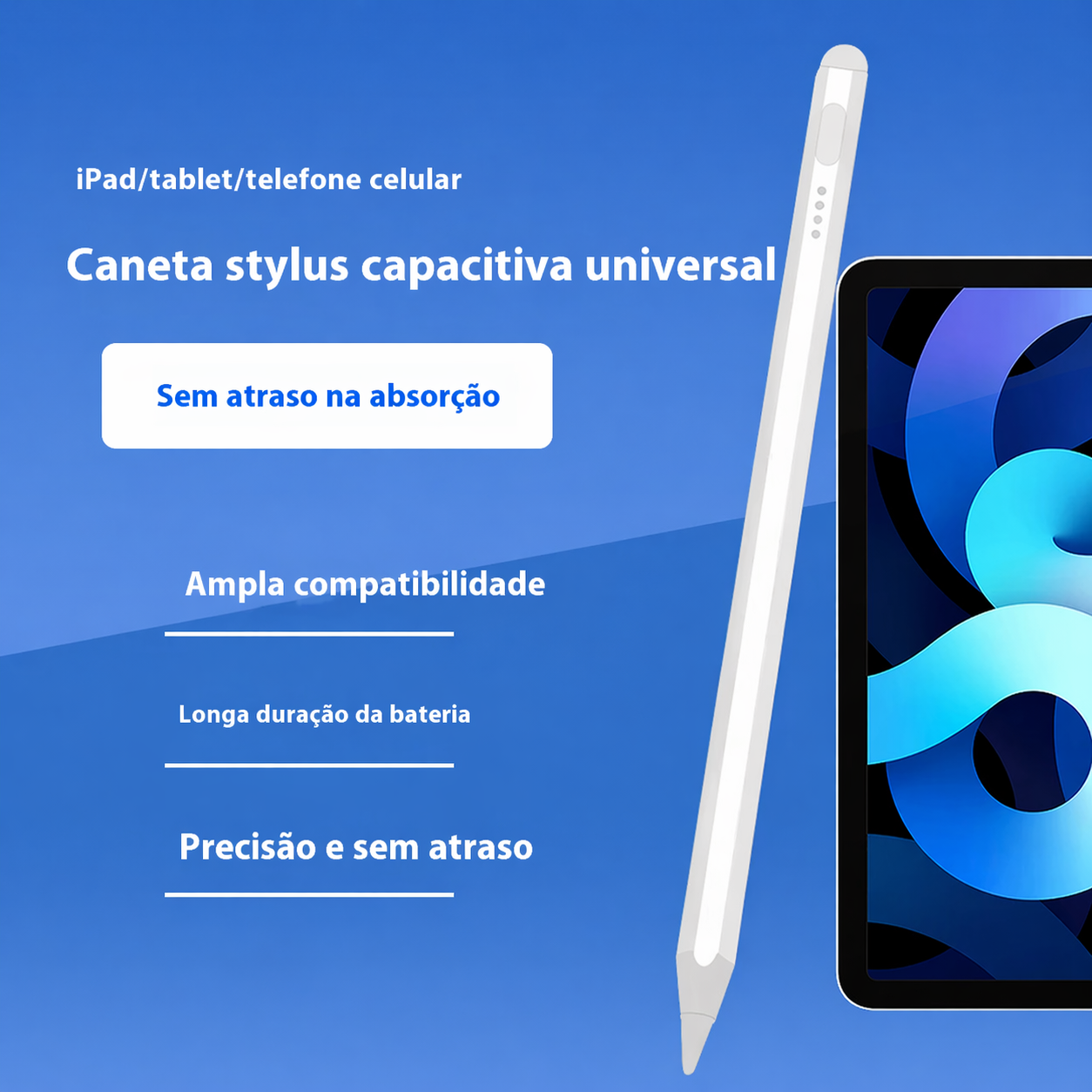 Apple Pencil com Carregamento Magnético