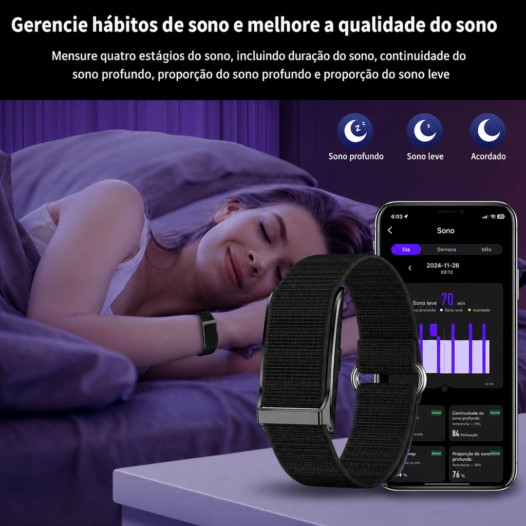 Pulseira Fitness Inteligente