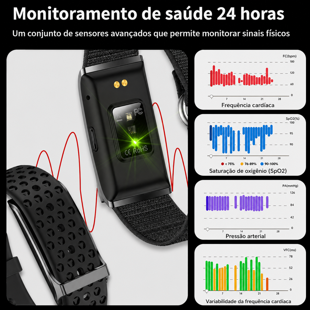 Pulseira Fitness Inteligente