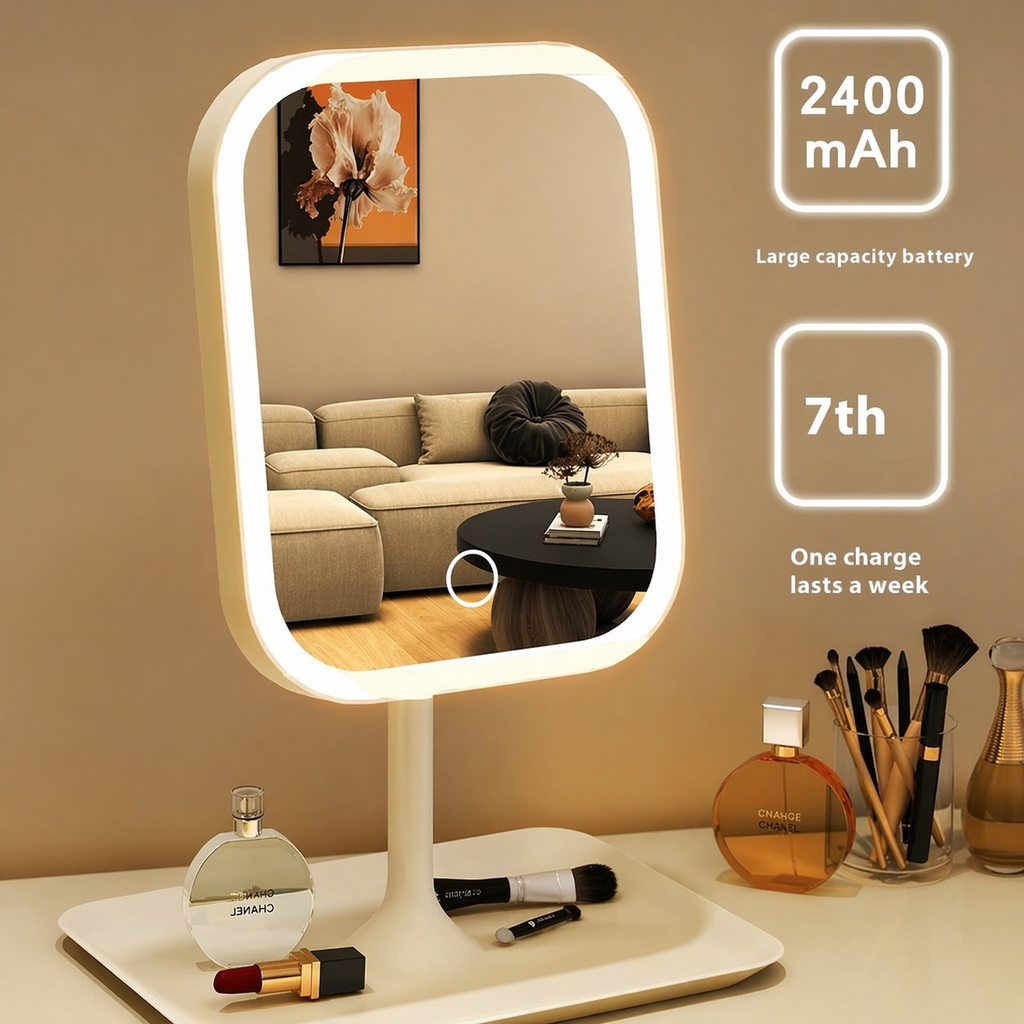 Espelho de Mesa Iluminador para Maquiagem