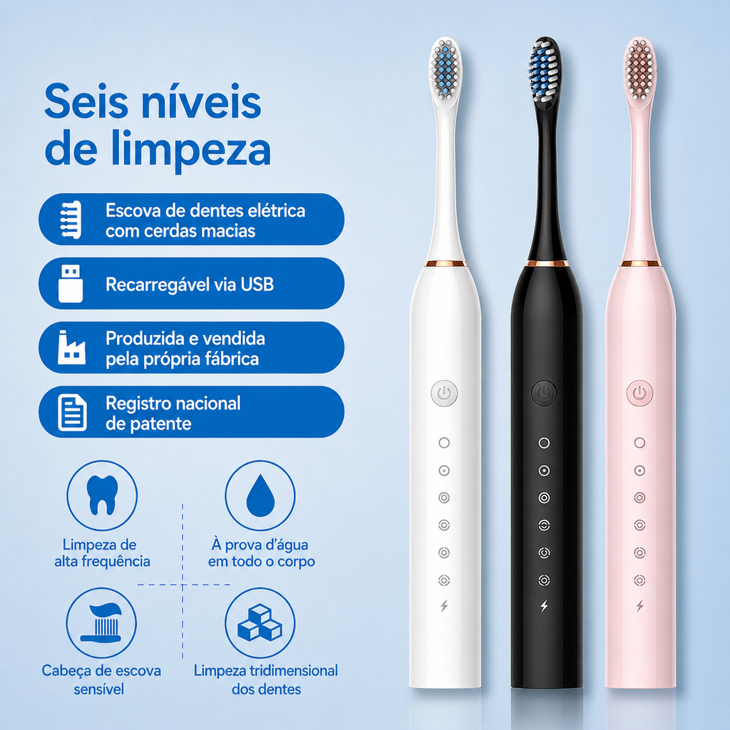 Escova de Dentes Irrigadora Oral Automática