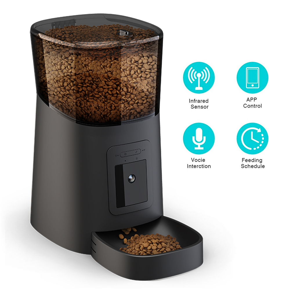 Alimentador Automático para Animais com Câmera