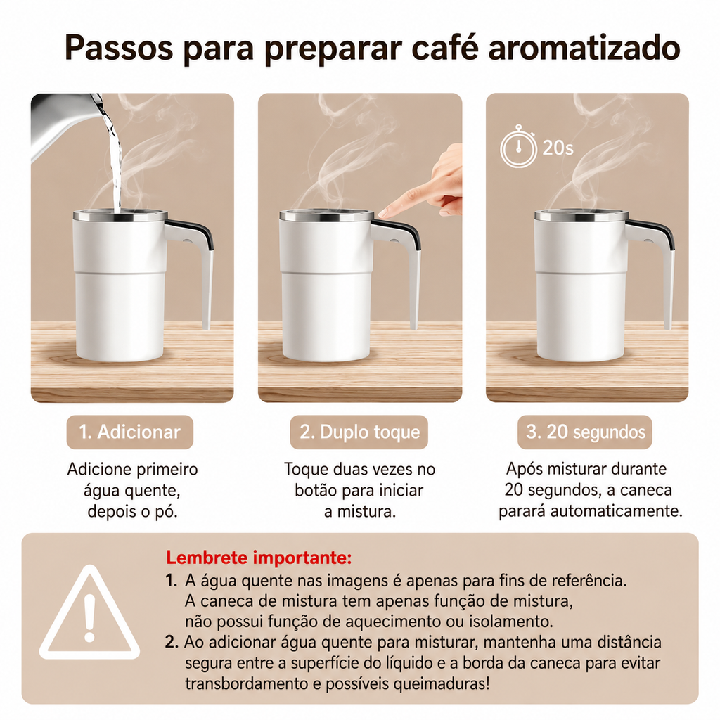MixTemp Pro™: mistura automática, temperatura visível e zero complicações.
