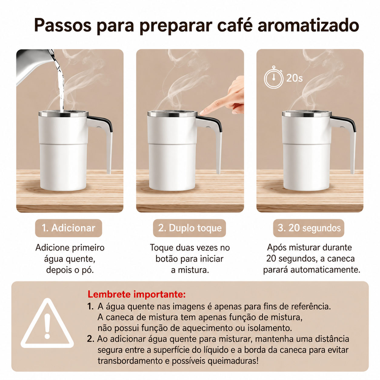 MixTemp Pro™: mistura automática, temperatura visível e zero complicações.