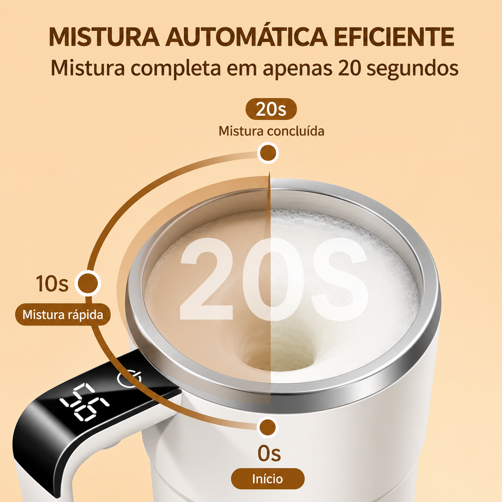 MixTemp Pro™: mistura automática, temperatura visível e zero complicações.